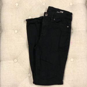 Jcrew high rise skinny black jeans size 28